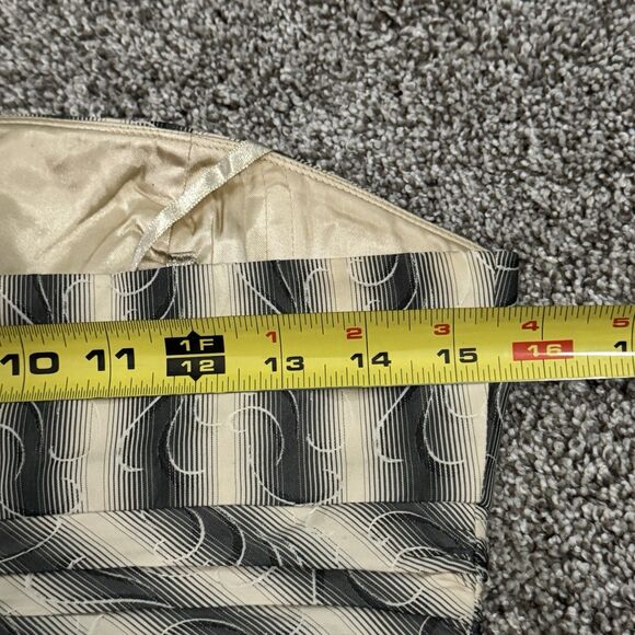 BCBG MAXAZRIA Strapless Striped Bubble Hem Sleeveless Ombre Dress Women’s Size 4 - Picture 9 of 13